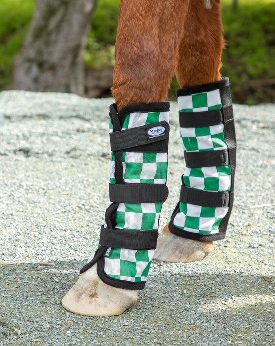 Racer Green Check  Fly Boots